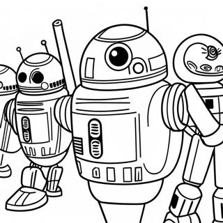 Clone Wars Droid Hær Farvelægningsside | Klonekrige malebog