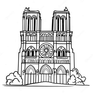 Notre Dame logo farvelægningsside | Notre Dame malebog