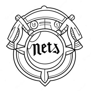 Mets logo farvelægningsside | Mets malebog