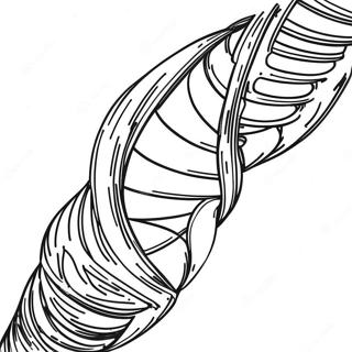 DNA Dobbelt Helix Malebog | Genetik malebog