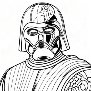 Kylo Ren farvelægningsside | Kylo Ren malebog