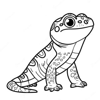 Leopard gecko farvelægningsside | Leopard Gecko malebog