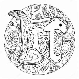 Sjov Pi Symbol Malebog | Pi Dag malebog