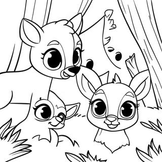 Bambi med Venner Malebog | Bambi malebog