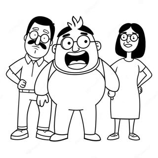 Sjove Bob's Burgers Karakterer Malebog | Bobs Burgere malebog