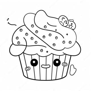 Sød Muffin med Krymmel Malebog | Muffin malebog