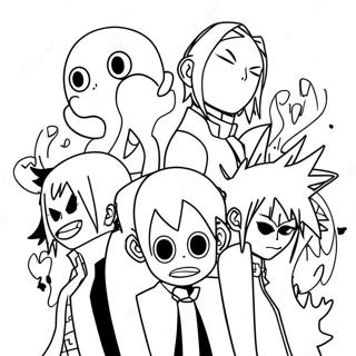 Soul Eater Hovedkarakterer Malebog | Soul Eater malebog