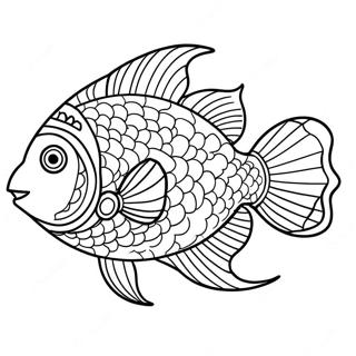 Farverig Tropisk Fisk Malebog | Tropisk malebog