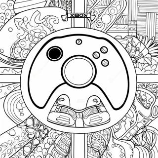 Xbox Logo Farvelægningsside | Xbox malebog