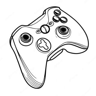 Xbox Controller Sjov Farvelægningsside | Xbox malebog