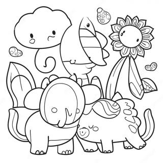 Fantastiske doodle dyr, farvelægningsside | Doodle malebog
