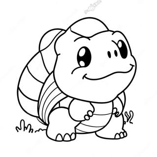 Sød Koopa Troopa med skal Farvelægningsside | Koopa Troopa malebog