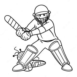 Kricket Farvelægningsside | Kricket malebog