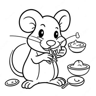 Remy Rottentegning | Ratatouille malebog