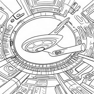 Rumskib Enterprise i Rummet Malebog | Star Trek malebog