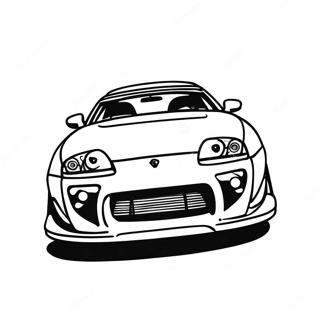 Supra Bil Tegning | Supra malebog