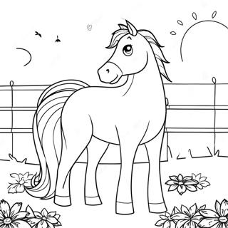 Hesteverden farvelægningsside | Horseland malebog