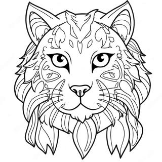 Lynx farvelægningsside | Lynx malebog