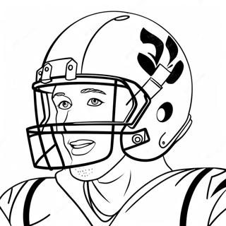Bengals Fodboldspiller Malebog | Bengals malebog