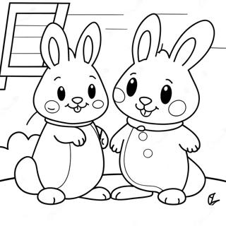 Max og Ruby Farvelægningsside | Max og Ruby malebog