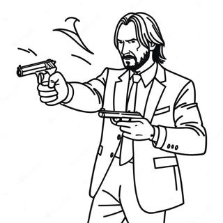 John Wick i Aktion Malebog | John Wick malebog