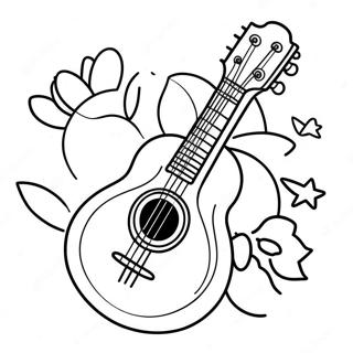 Sød Tegneserie Mandolin Malebog | Mandolin malebog