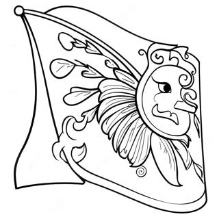 Banner Farvelægningsside | Banner malebog