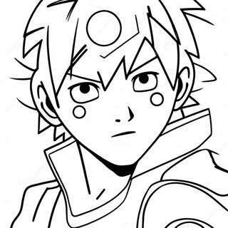 Minato med Rasengan Farvelægningsside | Minato malebog