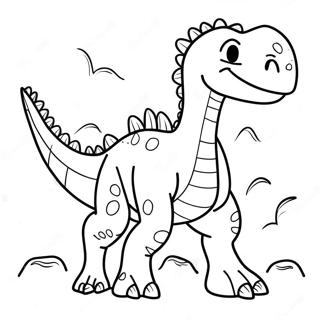 Venlig Spinosaurus Malebog | Spinosaurus malebog