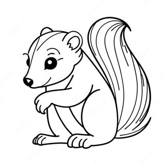 Skunk farvelægningsside | Skunk malebog