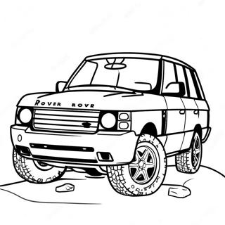 Luksus Range Rover off-road farvelægningsark | Range Rover malebog