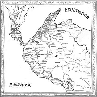 Ecuador Kort Malebog | Ecuador malebog