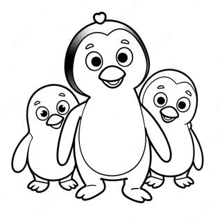 Pingu med Venner Malebog | Pingu malebog
