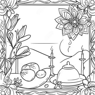 Nowruz fejring farvelægningsside | Nowruz malebog
