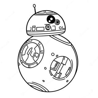 BB8 farvelægningsside | BB8 malebog