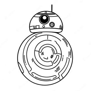 BB8 i et galaktisk eventyr farvelægningsside | BB8 malebog