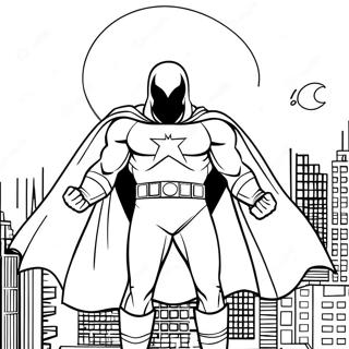 Moon Knight Farvelægningsside | Måne Ridder malebog