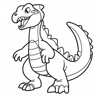 Garchomp farvelægningsside | Garchomp malebog