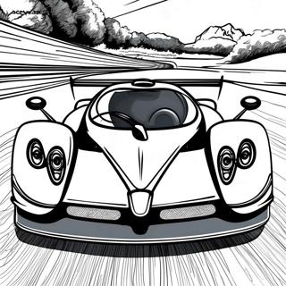 Pagani Zonda i Bevægelse Malebog | Pagani malebog