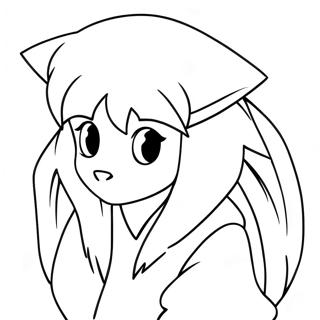 Inuyasha med Tetsusaiga farvelægningsside | Inuyasha malebog