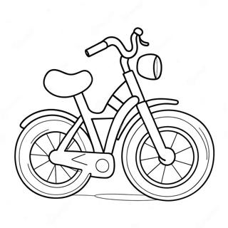 Sød Tegneserie Cykel Malebog | Cykel malebog