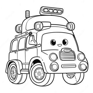 Robocar Poli farvelægningsside | Robocar Poli malebog