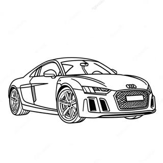 Audi Sportsvogn Farvelægningsside | Audi malebog