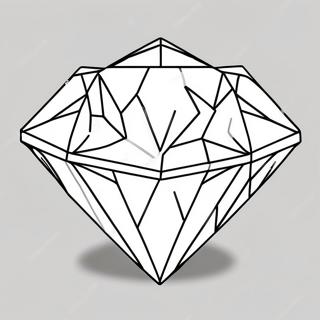 Glitrende diamant farvelægningsside | Smykke malebog