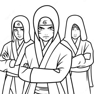 Akatsuki Farvelægningsside | Akatsuki malebog