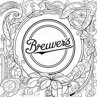 Brewers Logo Farvelægningsside | Bryggere malebog