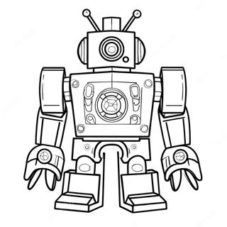 Futuristisk Lego Robot Farvelægningsside | Lego Robot malebog