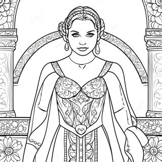 Padme i Elegant Kjole Malebog | Padme malebog