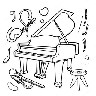 Instrument Farvelægningsside | Instrument malebog