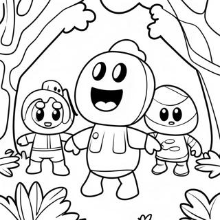 Fall Guys Farvelægningsside | Fall Guys malebog